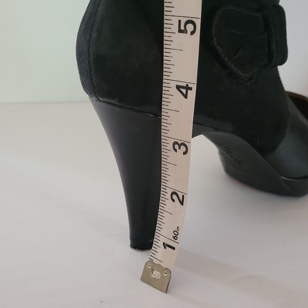 Clarks Indigo Black Wessex Cross Heel Shoes - Picture 9 of 15
